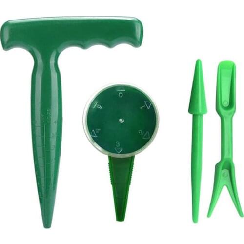 Planter Garden Hand Tool Seeding Transplanter Seedlings Dibber And Widger 4 Pcs High-quality Drilling Device Gardening Tools