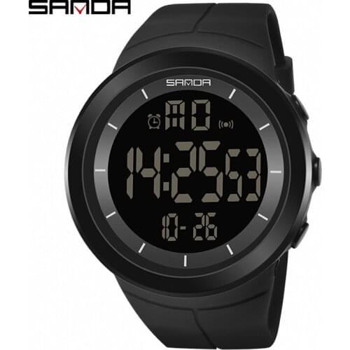 SANDA Sport Mens Watches Led Digital Watch Fashion Waterproof Military Electronic Wristwatches Clock relogio masculino 6007