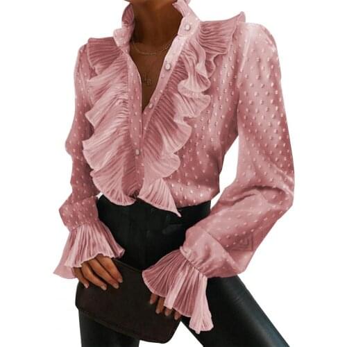 Sanwood Women's Ruffle Shirts