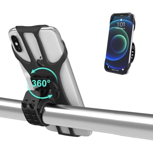 Minthouz Detachable 360 ° Rotation Bike Phone Holder Bicycle Mobile Cellphone Holder Motorcycle For 4.5''-7'' mobile Phones