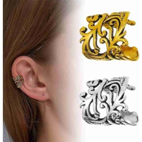 2020 Trend Earring Simple Leaf Earrings Without Pierced Friend Gift Korean Jewelry for Women Retro Gothic Copper Ear Bone Clip