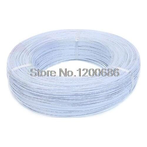 UL 1007 18AWG white 10 metres/lot super flexible 18AWG PVC insulated Wire Electric cable, LED cable