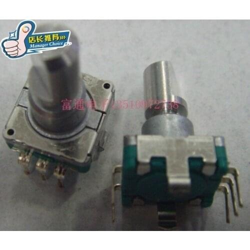 Japan ALPS EC11 encoder switch 360 degree rotation code switch 30 bit 15 pulse 15mm half handle