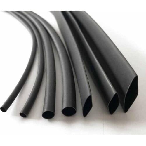 1METER/LOT 2:1 Black transparent 10mm 12mm 14mm 15mm 16mm 18mm 20mm 22mm 25mm Diameter heat shrink tube DIY Connector Repair