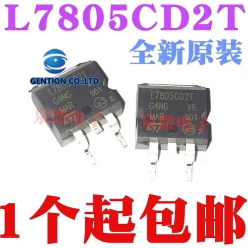 10PCS L7805CD2T three-terminal voltage regulator tube L7805C2T 7805-263 in stock 100% new and original
