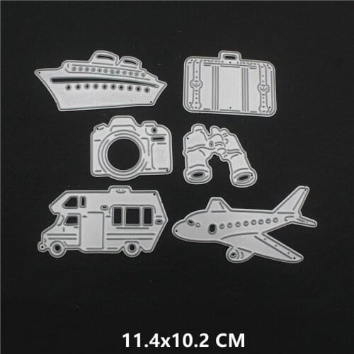 2021 Aircraft Metal Cutting Dies DIY Scrapbooking Paper Photo Album Crafts Knife Mould Cards Embossing Mold Stencils for Decor