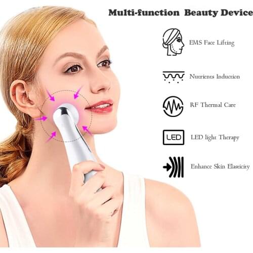 5 in 1 led skin tightening radio frequency face care machine phototherapy device ems muscle simulation face tightening face ligh