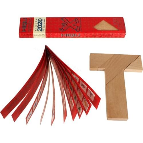 6PCS/LOT Four Parts Changeable Tangram Dissection Puzzle Brain Teaser Puzzle Game Toy for Children