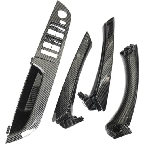 7Pcs Car Interior Pull Door Handles Window Switch Panel Trim Set for BMW 3 Series E90 E91 E92 316 318 320 325 328I, Low