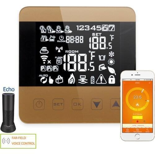 Alexa Wifi Thermostat 16A Electric Floor Heating Smart Thermoregulator For Warm Floor LCD Programmable Temperature Controller