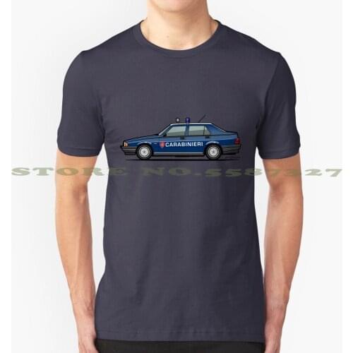 Alfa Romeo 75 Tipo 161 , 162B Milano Carabinieri Italian Police Car Cool Design Trendy T-Shirt Tee Car Police Car Italian Car