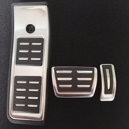 TTCR-II New High Quality Stainless Steel Automatic Accesories Footrest Pedal Cap Cover For Audi New A4 B9 2016 2017 AT LHD