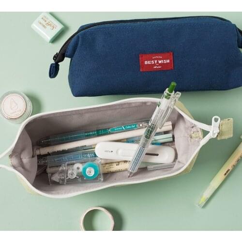 Chrysanthemum cute pencil case Large capacity pencil bag School supplies storage bag Oxford cloth pen case girls Student pen bag