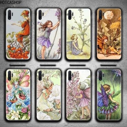 Beautiful Flower Fairy Illustration Phone Case For Samsung Galaxy Note20 ultra 7 8 9 10 Plus lite M51 M21 M31S J8 2018 Prime