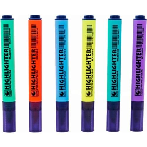 Color Triangle Rod Solid Highlighter Student Office Key Mark Line Marker Pen Touchnew School Stationery Fluorescent Marker Pen