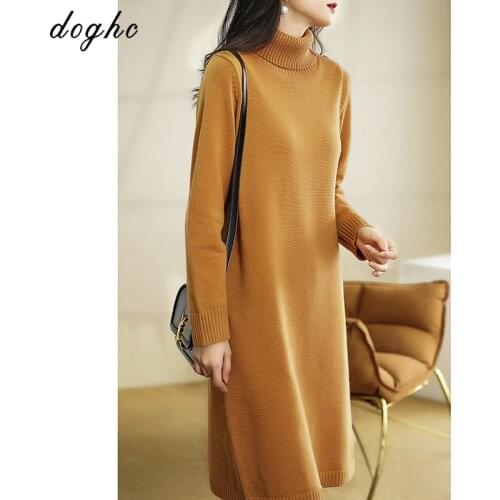 Модные трикотажные платья DOGHC China At AliExpress