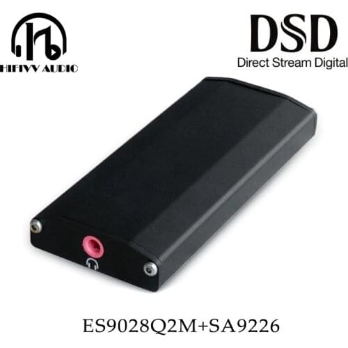 DSD USB Decoder DAC 3.5mm Audio Output 32Bit 192KHz for Computer and Android Phone SA9226 + ES9028Q2M