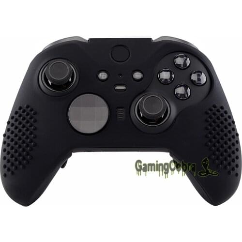 Black Soft Anti-Slip Silicone Cover Skins, Controller Protective Case for New Xbox One Elite Series 2