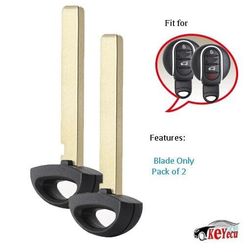 KEYECU 2x Remote Insert Blade for BMW Mini Copper All Models 2015-2018 Fcc # NBGIDGNG1
