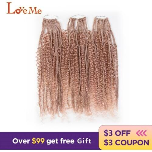 LOVE ME 22 Inch Synthetic Crochet Hair With Curly Ends Goddess Box Braids Dread Hairstyle Bohemian Braiding Hair for Black Women