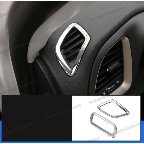 Lsrtw2017 Car Dashboard Air Vent Outlet Frame Trim Cover for Jeep Renegade 2016 2017 2018 2019 2020 2021 Accessories Auto Parts