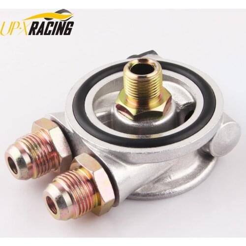 OIL COOLER FILTER SANDWICH PLATE + THERMOSTAT ADAPTOR (AN10 or AN8) FITTINGS SW-05