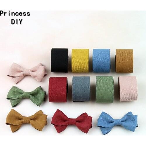 5Meters Soft Fabric Trim Cotton Solid Ribbon 10mm 25 40mm Folded Twill Tape Bias DIY Hair Bow Tie Collar Hand Craft Material