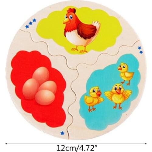 N84E DIY Puzzle Toddler Montessori Educational Evolution Process Early Learning Jigsaw Teaching Tangram Interactive Puzzle