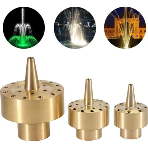 1/2'' 3/4'' 1'' Female Thread Brass Fountain Nozzles Fireworks Type Fountain Garden Landscape Blossom Spray Pond Sprinkler Head