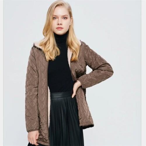 New Women Winter Fleece Thicken Cotton-Padded Clothing Hooded Casual Keep Warm And Slim Plus Size Was Thin Coat Ladies