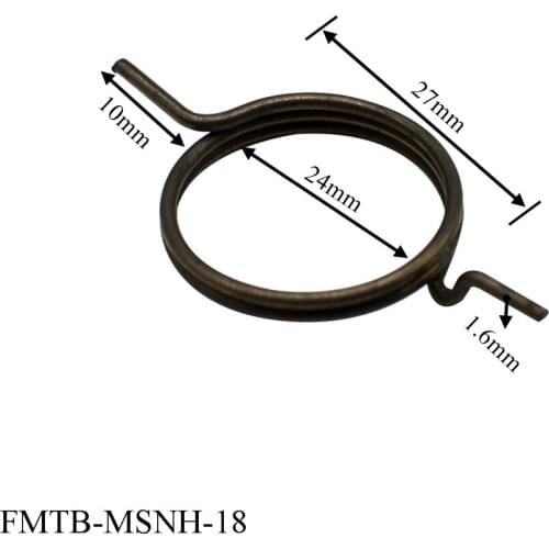 Flat wire door lock handle spring coil for door outer diameter 27mm