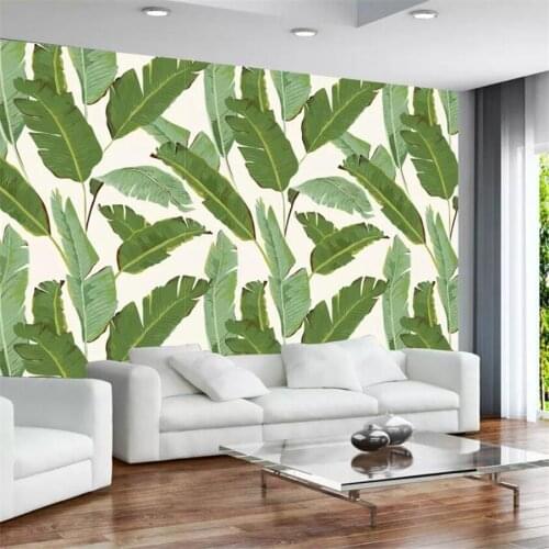 Beibehang Custom wallpaper 3d Modern minimalist tropical rain forest plant banana leaf garden mural background wall paper tapety