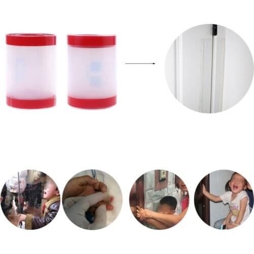 Clear Child Safety Door Hinge Protector Cover Finger Pinch Guard Baby Security for the Back of Door Domestic Kindergarten