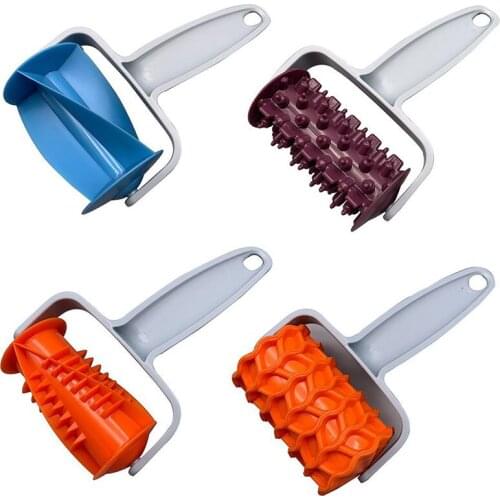 ABS Pastry Cutter Spatulas Mold Croissants Rolling Cutter Pastry Bread Roller Fondant Croissant tools Baking Pastry Cutters