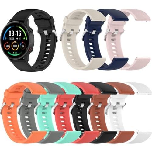 Silicone Strap For Xiaomi Watch Color Sport Watchband 22MM Watch Band Mi Watch Color Sport Replacement Wristband Belt