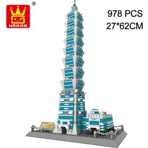 WANGE World Famous Architecture Building Blocks Bricks Toys For Children 1511pcs Bricks Construction Blocks No.8019