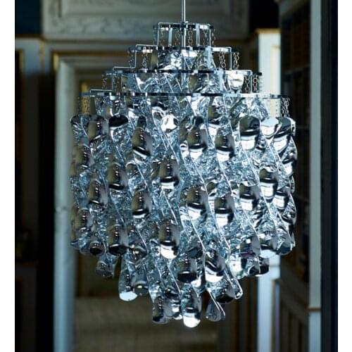 Verner Panton Nordic pendant light lamp Acrylic Spiral Hanging Lighting Verpan HangingLamp Fixture for Restaurant Dining Room