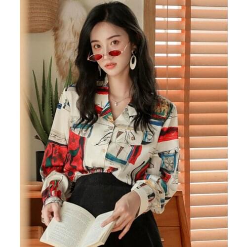 Блузки с принтом YMXJYWL China At AliExpress