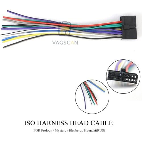 15-008 Car Stereo ISO Wiring Harness Car Radio Adapter for AUDIOVOX - AEG - CLATRONIC - FORYOU - MYSTERY - PROLOGY - ELENBERG