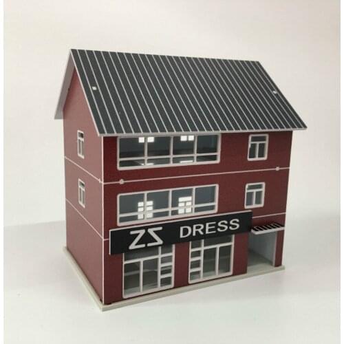 2pcs/lot N 1:150 scale architecture model building in N scale train layout