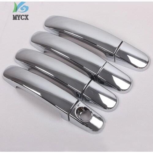 Car Accessories ABS Chrome Door Handle Cover For FORD RANGER T6 T7 T8 2012-2019 Wildtrak Double Cabin 8pcs