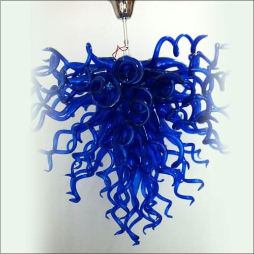Chihuly Style Mouth Blown Glass With 110v-240v LED Bulbs Hanging Glass Chain LED Decorative