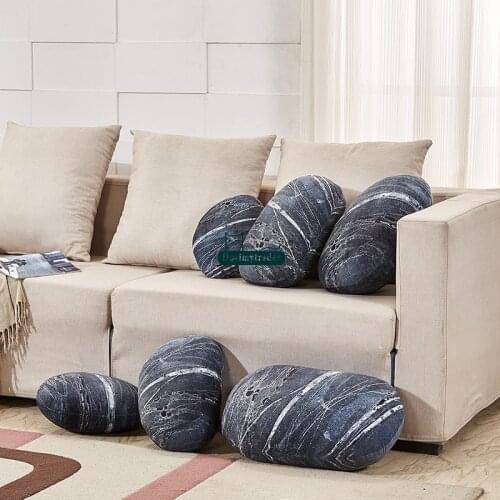 Dorimytrader New Fashion Giant Sofa Cushion Simulated Jupiter Stone Plush Pillow Home Decoration Kids Play Doll DY60743