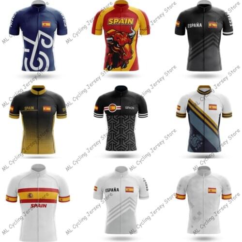 2020 Summer Spain 9 Choices Cycling Jersey Men Quick-Dry 100% Polyester Cycling Clothing Wear FLANDRIA MTB bike clothes