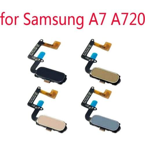 Home Button Fingerprint For Samsung A720 A7 2017 A720F A720S Original New Mobile Phone Housing Home Button Key Flex Cable