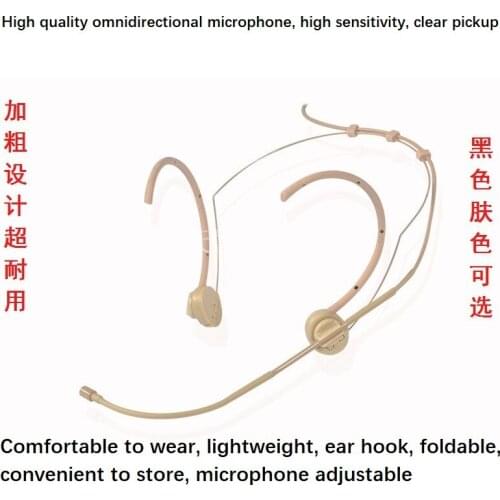 Condenser Head-mounted Microphone Hanging Ear Skin Color Mobile Phone SLR Computer Amplifier Teaching Performance Invisible