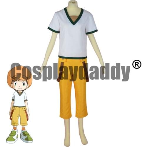 Digimon Frontier Season Four 4 DigiDestined Warrior of Ice Tomoki Tommy Himi Outfit Anime Cosplay Costume F006