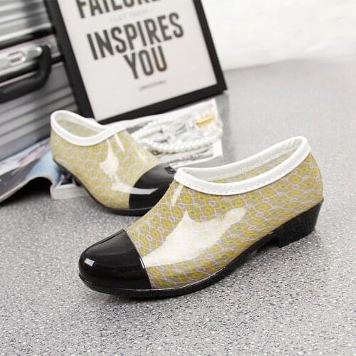 Summer to help low boots Duantong boots spring and autumn breathable shoes overshoes rubber rain boots