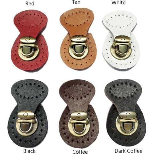 N7MF Artificial Leather Magnetic Button Lock Bag Snap Closure Buckle Clasp Fastener Replacement DIY Handbag Purse Sewing