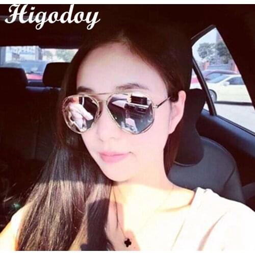 Higodoy Fashion Vintage Metal Polygon Womens Sunglasses Retro Goggle Oversized Irregular Sun Glasses for Women New Arrival 2019